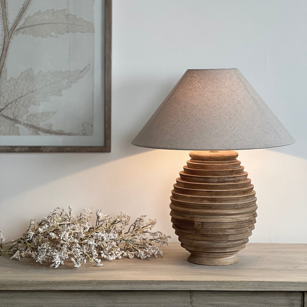 Keystone Wooden Table Lamp