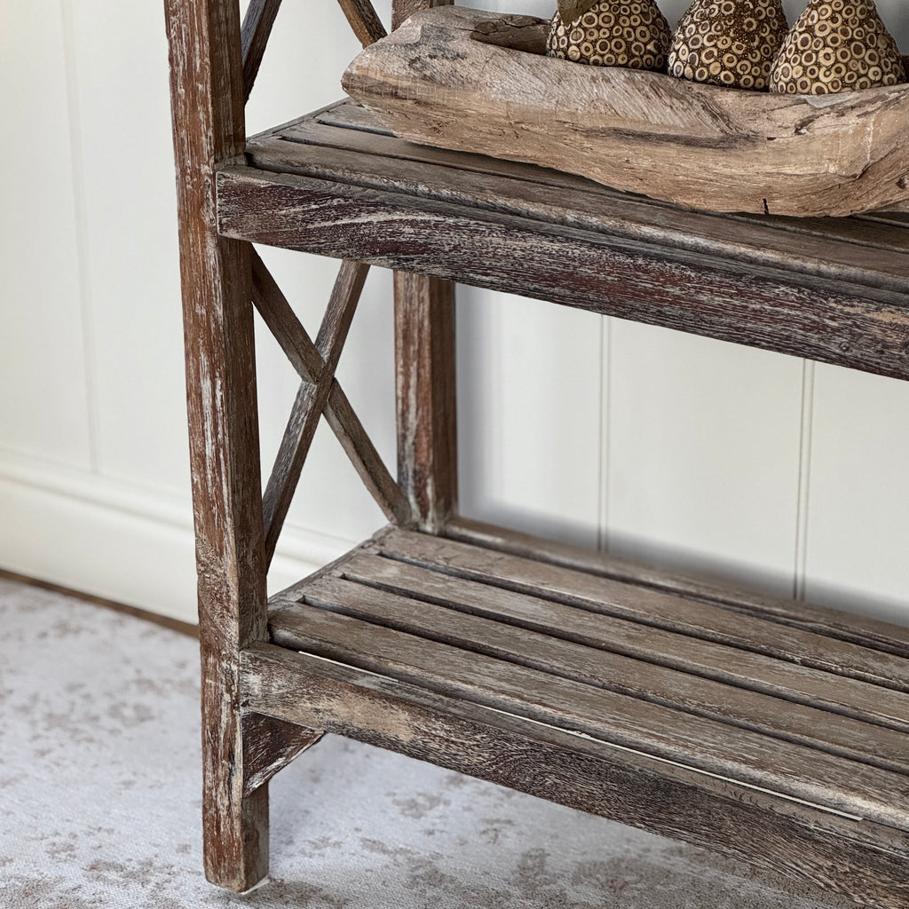 Reclaimed Teak Wooden Shelving Rack