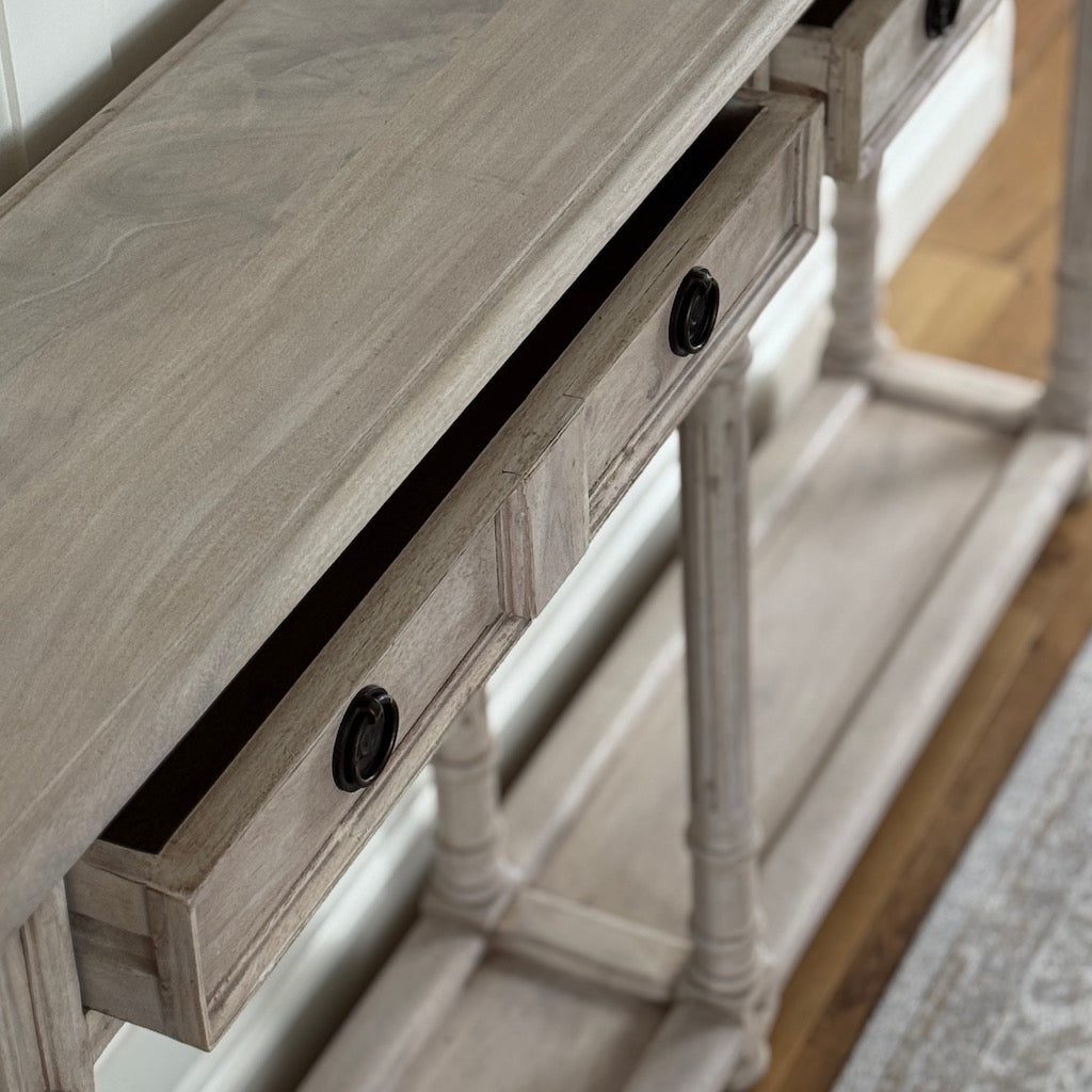 Imperial 2 Drawer Wooden Console Table